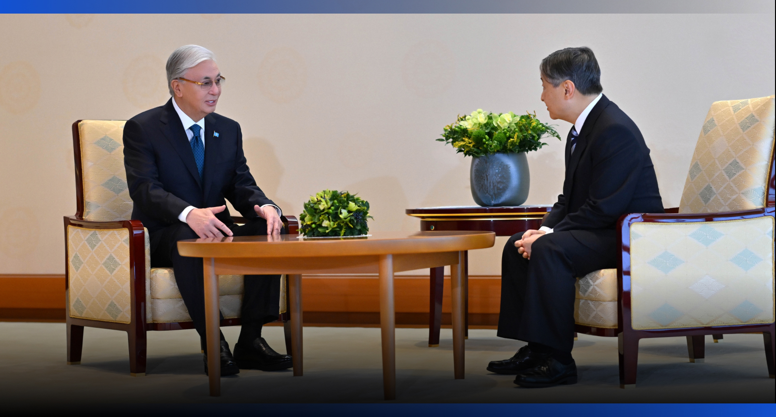 Image for Токаев провёл переговоры с Императором Японии Нарухито